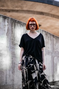 T-Shirt  "Lekki dotyk" czarny
