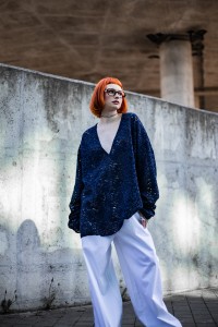 Bluzka "Subtekny manifest" granatowa